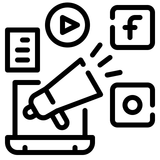 Social media marketing icon