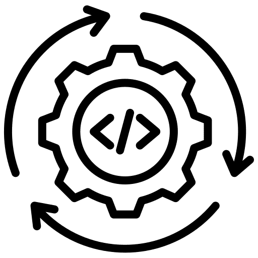 Website integration icon showing connected systems
