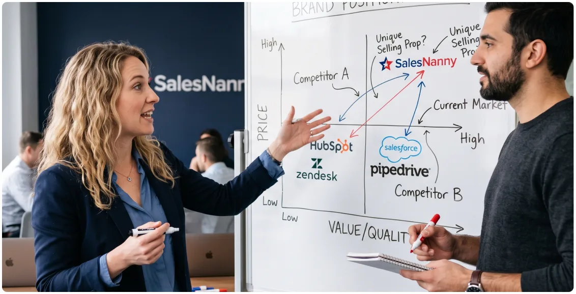 Branding team collaboration on brand strategy