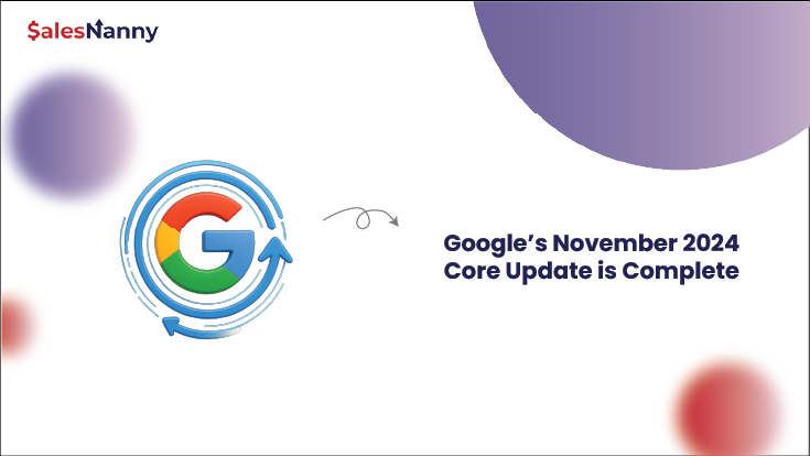 Illustration of the Google logo with circular arrows, indicating the completion of Google’s November 2024 Core Update.