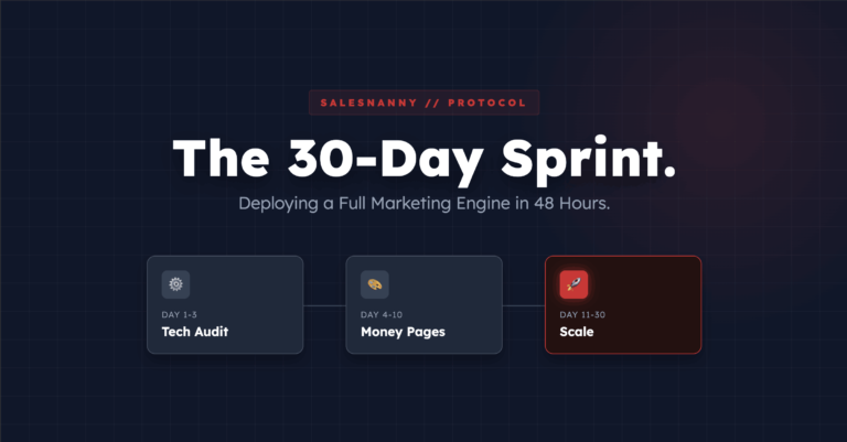The 30-Day Growth Sprint: How We Deploy a Full Marketing Department in 48 Hours
