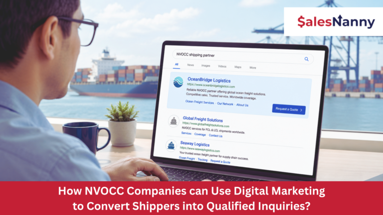 How NVOCC Companies can Use Digital Marketing to Convert Shippers into Qualified Inquiries?